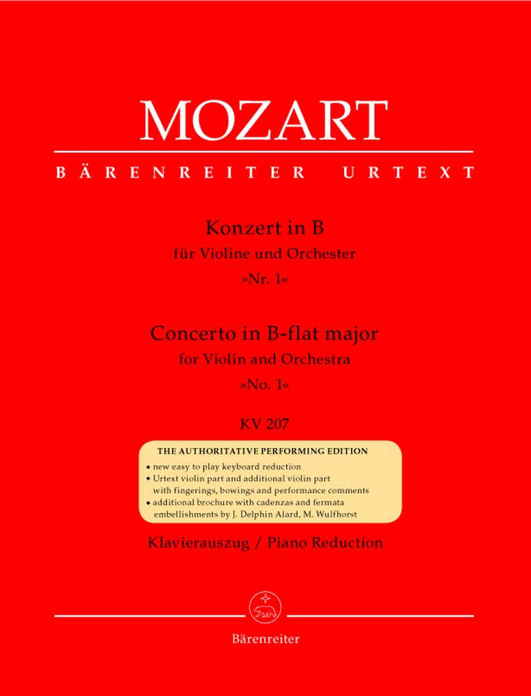 Moz W.A. - Concerto N°1 Em Sib Maior Kv 207 - Violino Piano