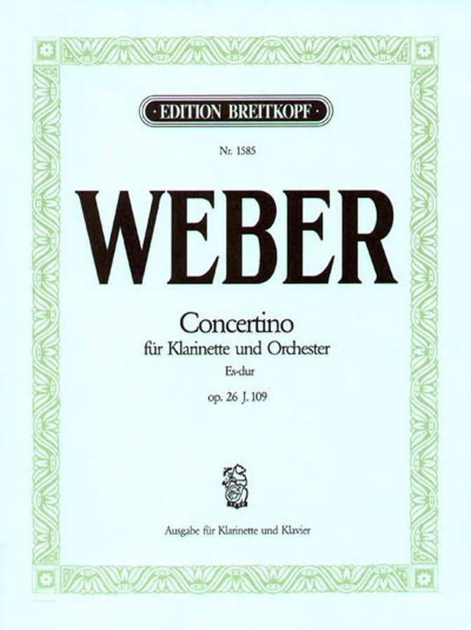 Weber C.M.V. - Concertino em Mi bemol maior Op. 26 - Clarinete Piano