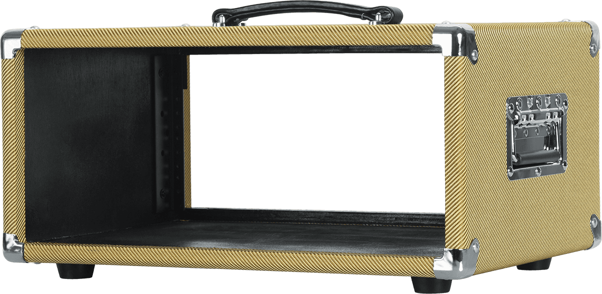 WOODEN RACK 4U VINTAGE AMP TWEED