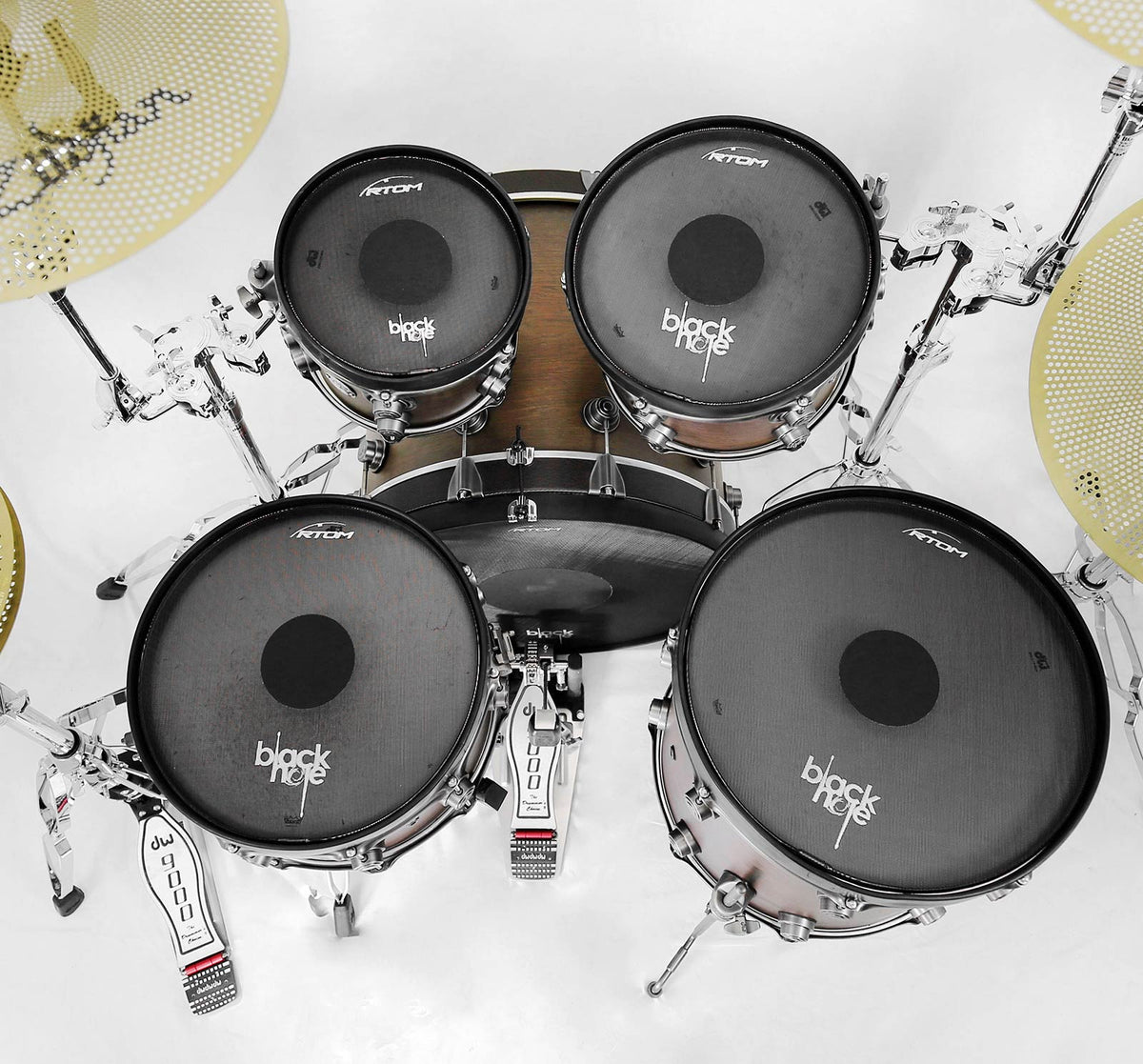 12" BLACK HOLE TT MESH HEAD PRACTICE PAD - 80% LOWER VOLUME