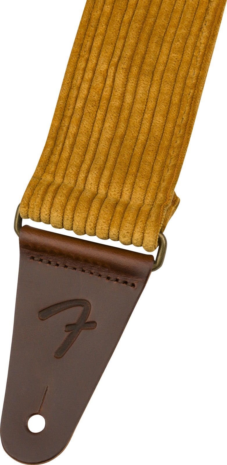 Correia de Veludo Canelado Ouro Blaze 2"