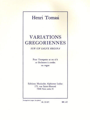 Tomasi Henri - Variações gregorianas sobre um Salve Regina - Trompete