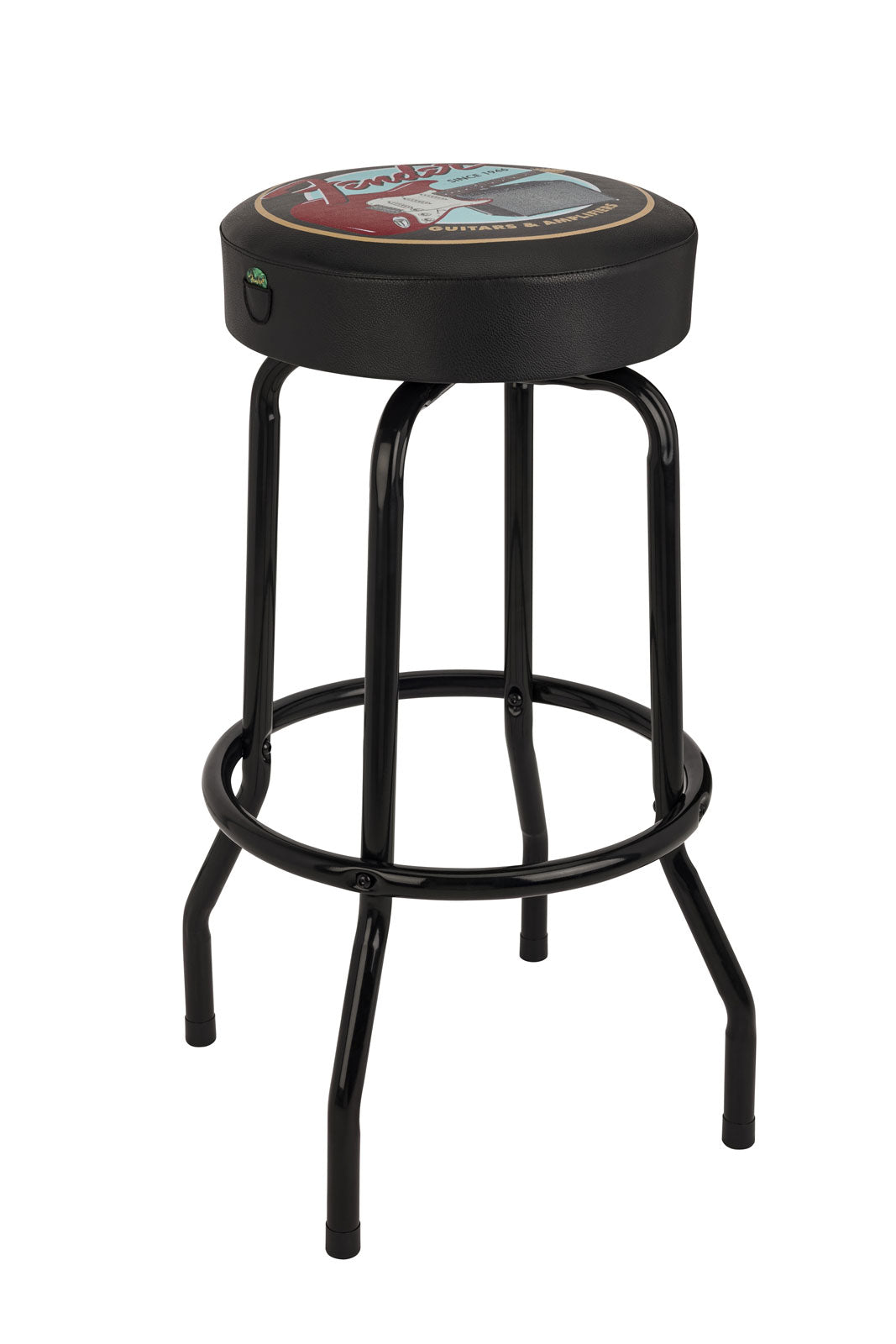 Guitars And Amps Pick Pouch Barstool Black-Black 30"