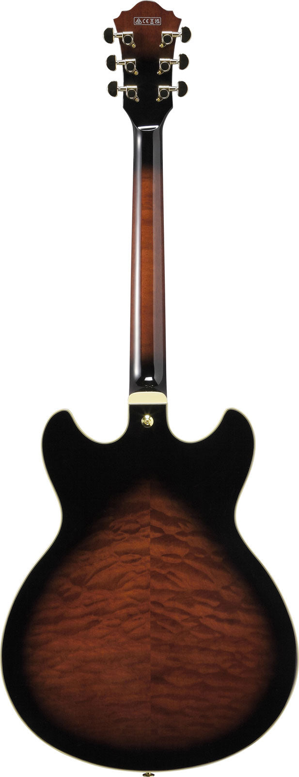 AS93QMSP-DBS Sunburst Donkerbruin Artcore Expressionist