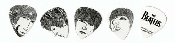 Beatles Palhetas de guitarra Revolver Pack de 10 Grossas