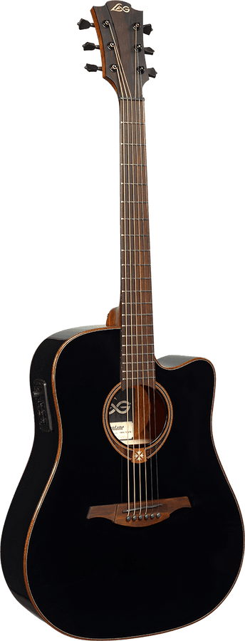 Tramontane T118DCE-BLK Dreadnought Cutaway Electro Preta
