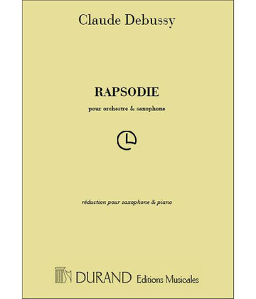 Debussy C. - Rhapsodie - Saxophone et Piano