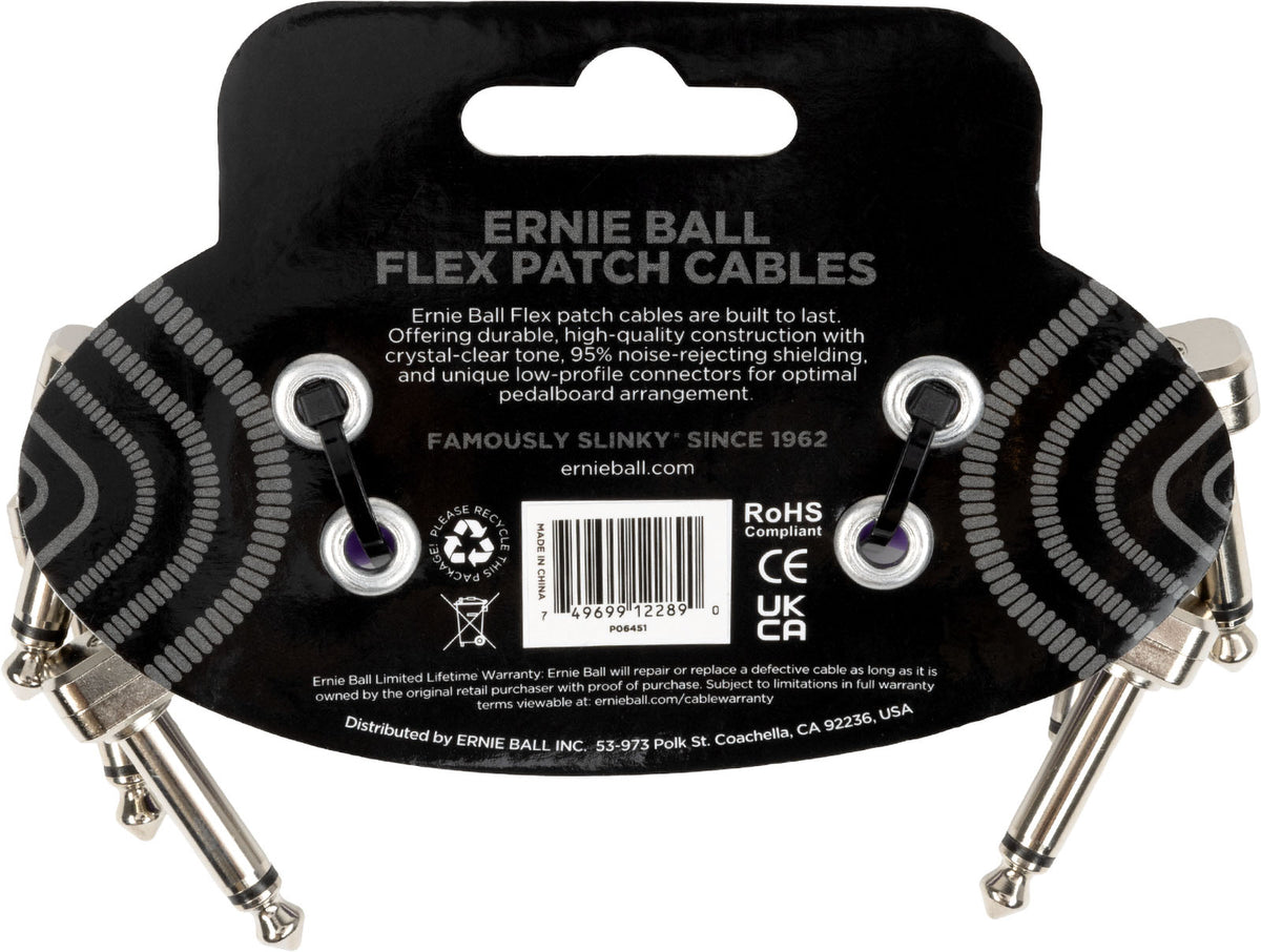 PATCH CABLE FLEX 7,5CM - PACK 3 PURPLE