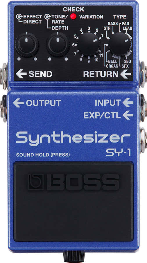 SY-1 Sintetizador de guitarra compacto em pedal
