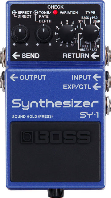 SY-1 Sintetizador de guitarra compacto em pedal