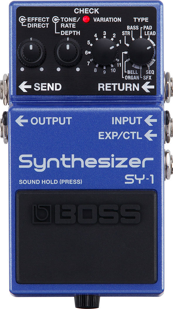 SY-1 Sintetizador de guitarra compacto em pedal