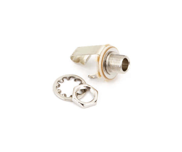1/4" 2-CONDUCTOR GUITAR OUTPUT JACK WITH MOUNTING HARDWARE