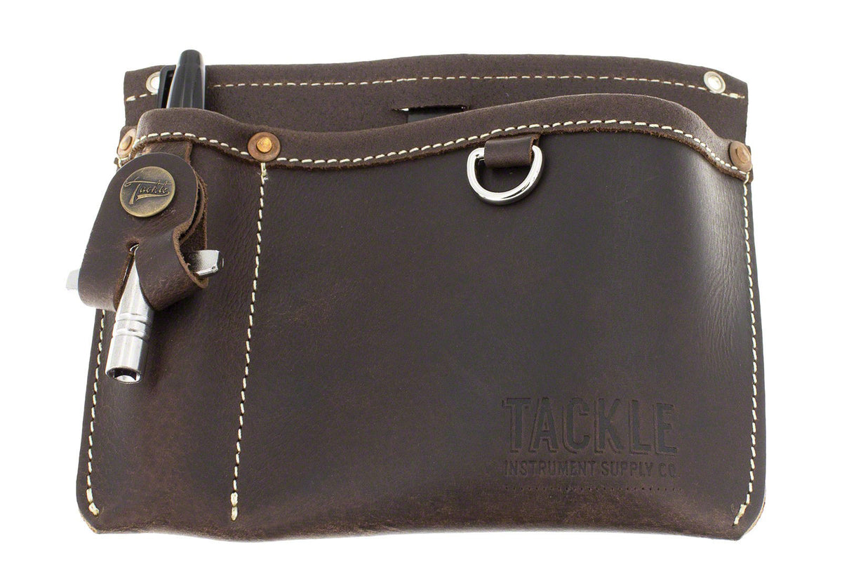 TACKLE Instruments LEATHER UTILITY POUCH - BROWN