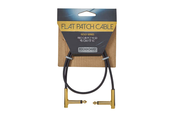 Cabo patch plano da série Gold CAB-pc-F-45-gd