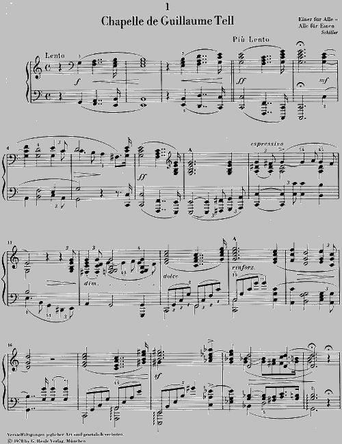 Liszt F. - Annees De Pelerinage Premiere Annee - Suisse