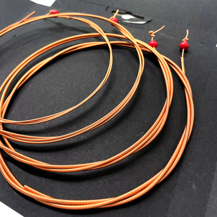 320U Conjunto de 4 cordas Round Spirals para baixo acústico