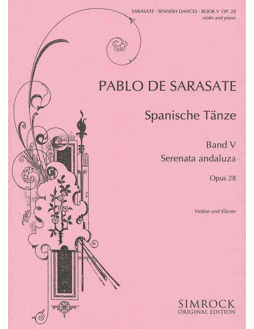 SARASATE PABLO DE - SPANISH DANCES OP.28 BAND 5 - VIOLIN AND PIANO