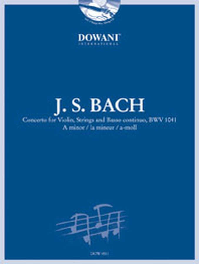BACH J.S. - CONCERTO BWV 1041 IN A MINOR - VIOLON PIANO