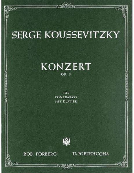 Konzert für Kontrabass und Orchester op.3