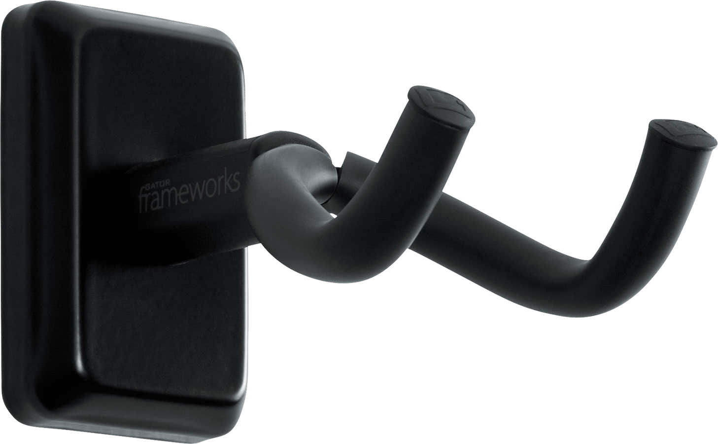 Suporte de parede para guitarra com placa preta