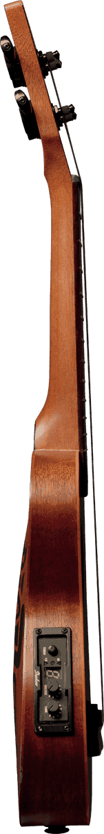 Tiki Baby Tku150Se Ukulele Baby-Soprano Fundo Arqueado Fino Elétrica