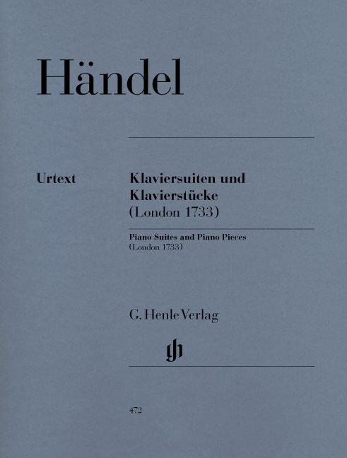 Haendel G.H. - Piano Suites And Pieces (london 1733)