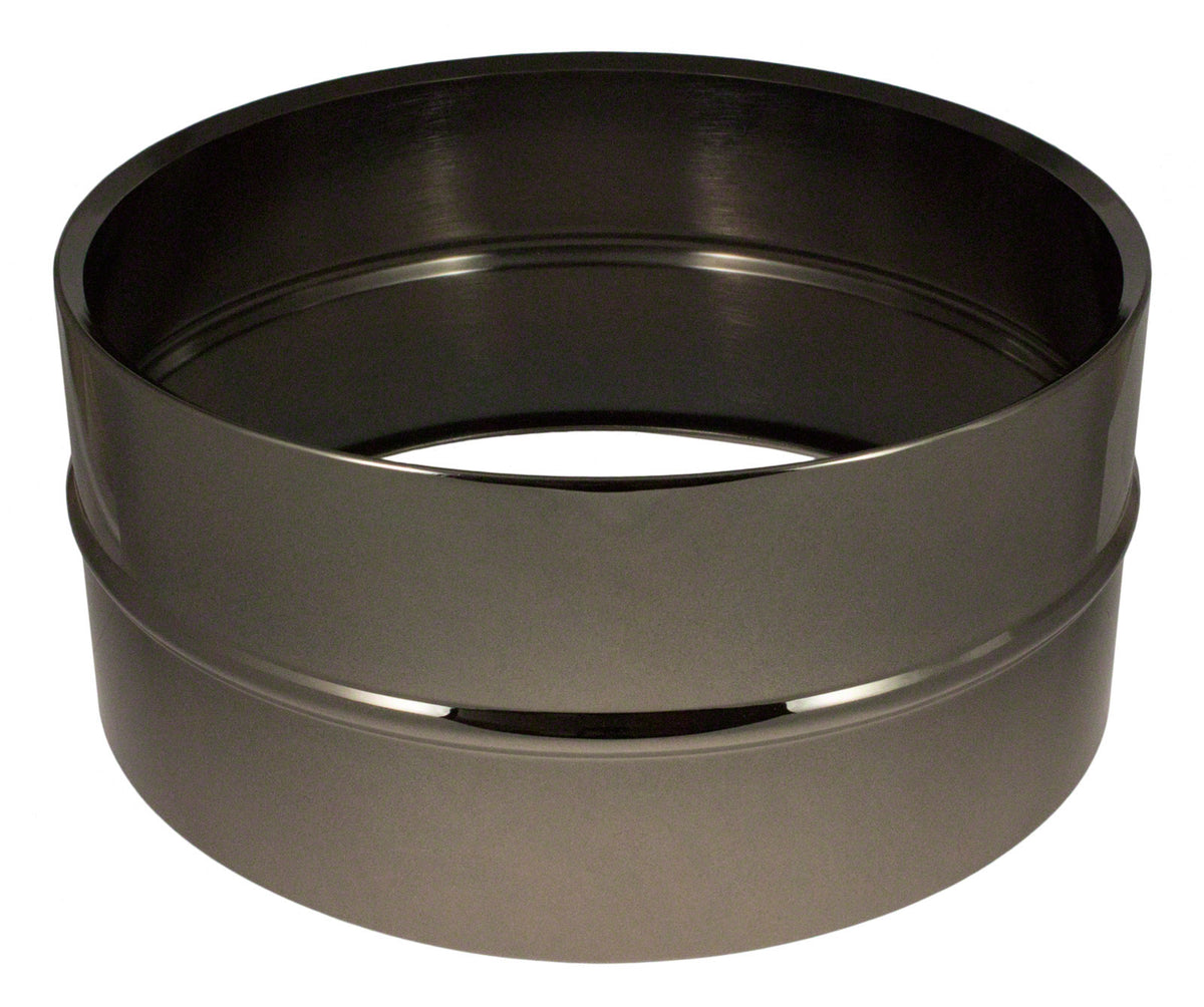 Sparedrum 14X6.5 Casco De Latão Niquelado Preto (latão)