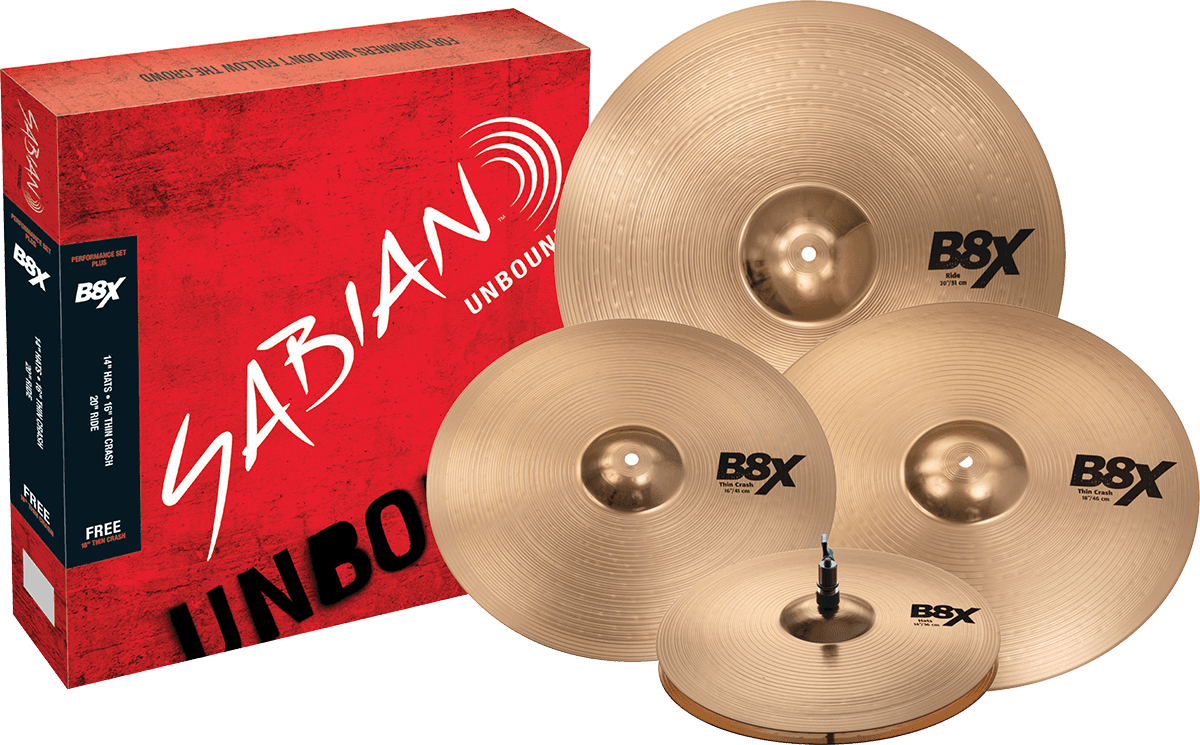 Set B8X Performance Set Plus 14/16/2 + 18" Crash +9 DIAS DE TESTE DRUMEO