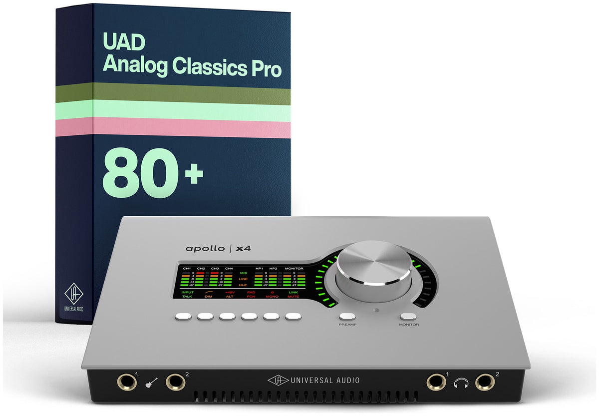 Universal Audio Apollo X4 Gen2 Clássicos analógicos Pro