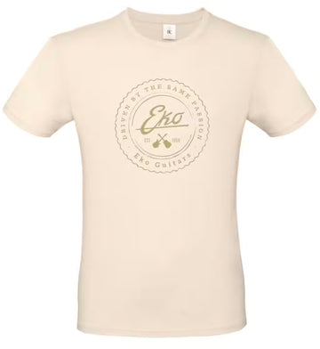 "L" T-shirt Logo Eko - Branco Creme