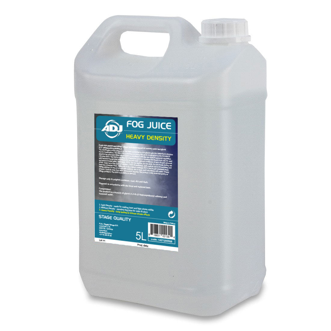ADJ FOG JUICE 3 HEAVY --- 5 LITER