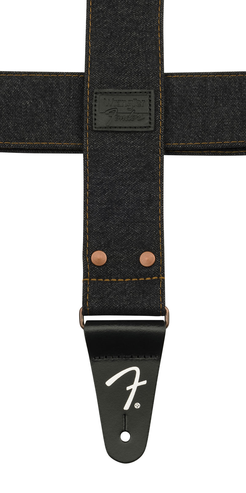 X Wrangler Correia de ganga com rebites Preta