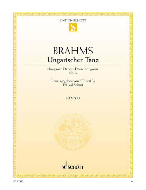 Brahms - Danse Hongroise No. 5 - Piano