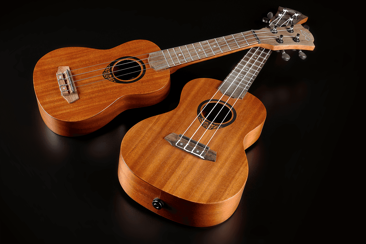 Tiki Baby TKU110S Ukulele soprano slim com fundo arqueado