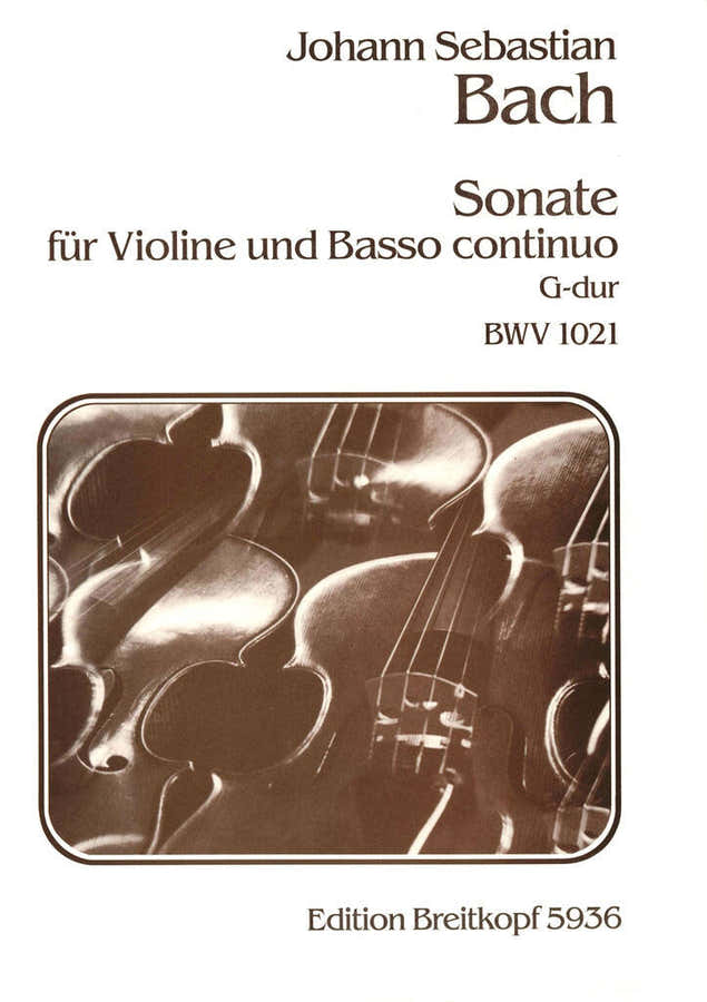Johann Sebastian - Sonate G-Dur Bwv 1021 - Violin Basso Continuo