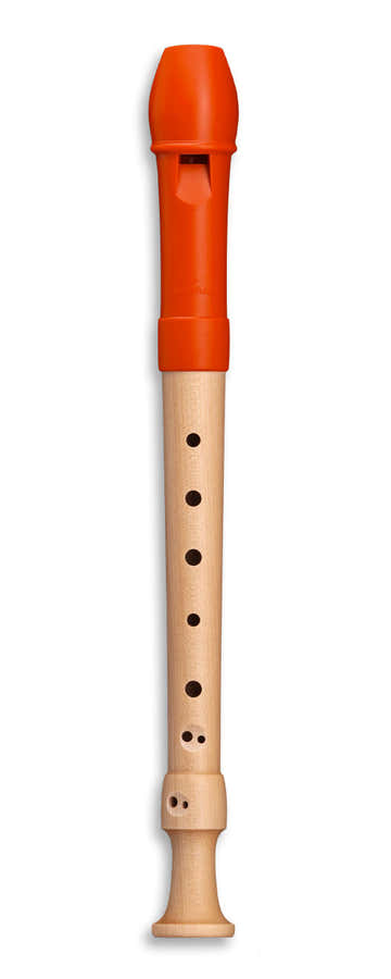 Soprano Fipple 17414 - Laranja (Digitação Barroca)