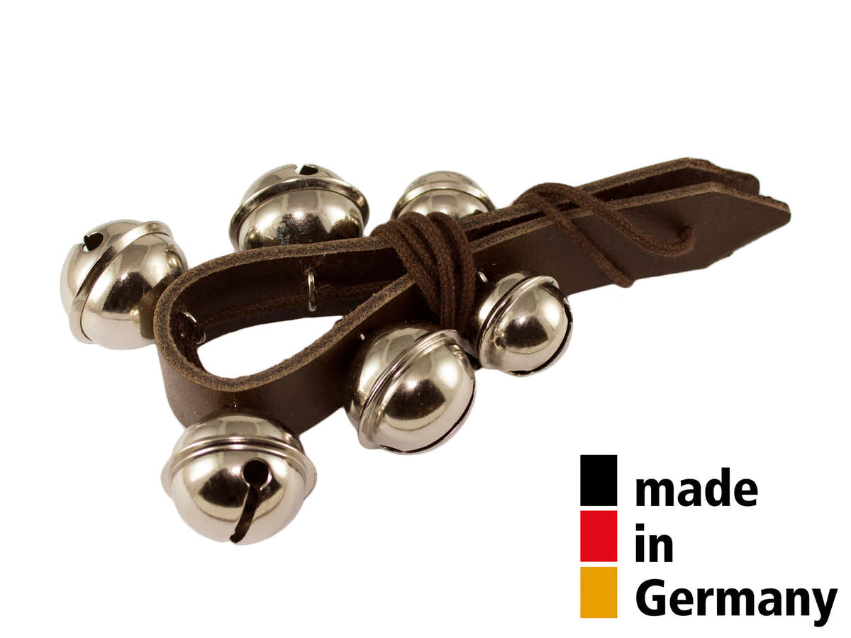 LEATHER STRAP WITH 6 BELLS - 3+