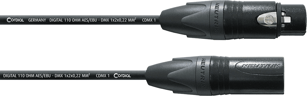 Cabo DMX 5 Pinos 15 M