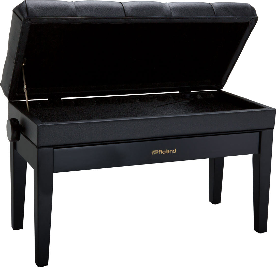 Banqueta dupla para teclado RPB-D500 Preto brilhante