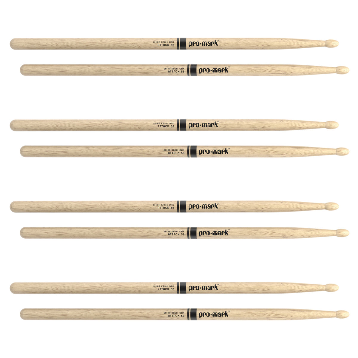 PW5BW-4P Classic Attack 5B Shira Kashi Carvalho Ponta Oval 4 Pares
