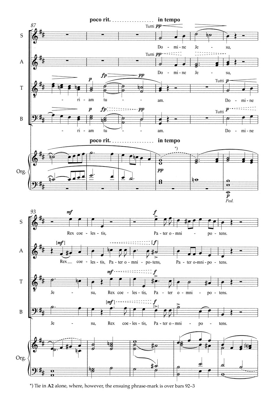 Dvorak A. - Missa em Ré maior Op.86 - Partitura vocal