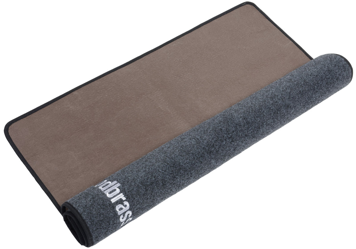 Tapete de Bateria 130 x 100 cm Cinzento Escuro