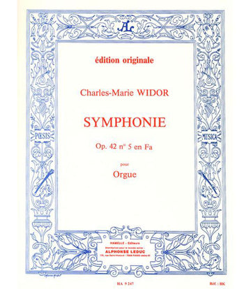 Widor C.M. - Symphonie N°5 Op. 42 - Órgão