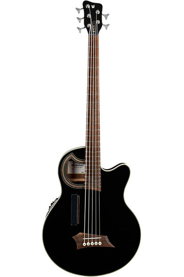 Alien Deluxe Hybrid Thinline 5 Solid Black Satin