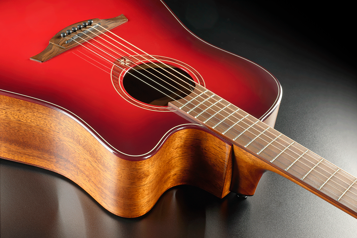 Tramontane Special T-Red-DCE Dreadnought Ctw Vermelho Burst