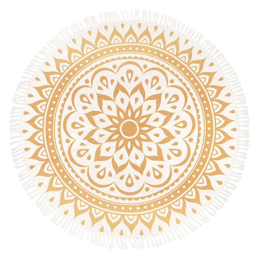 SONIC ENERGY MEDITATION RUG VINTAGE GOLD