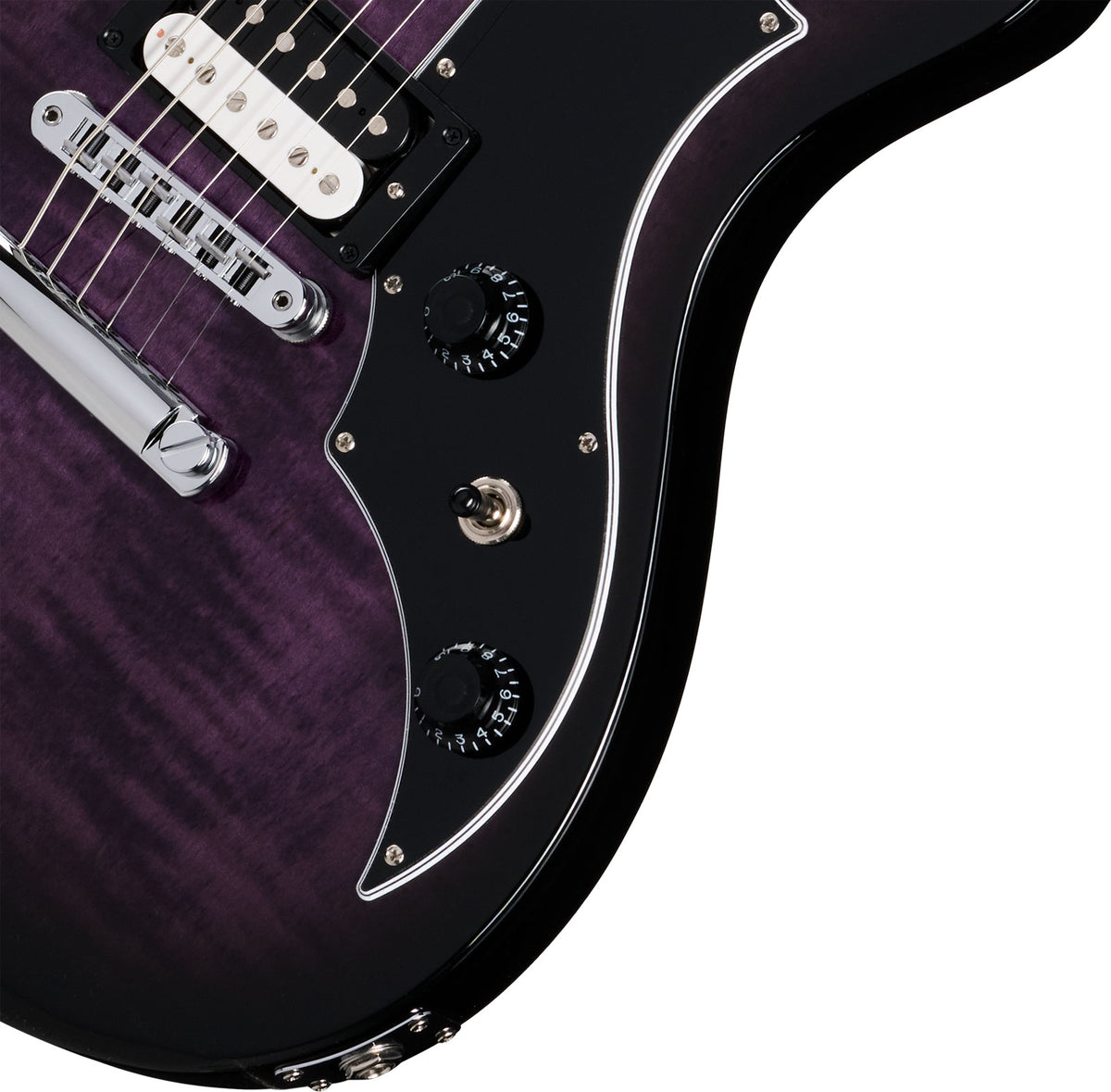Victory Figured Top Dark Purple Burst Modern
