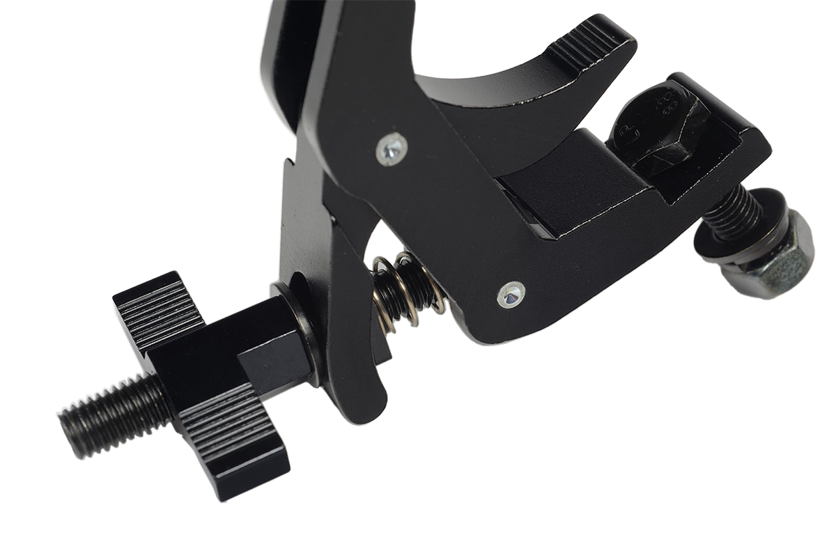 Black universal hook - Hexagonal nut