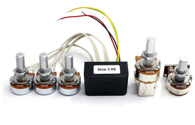 DELANO SONAR BASS PREAMP selecionar frequência de médios de 3 bandas+