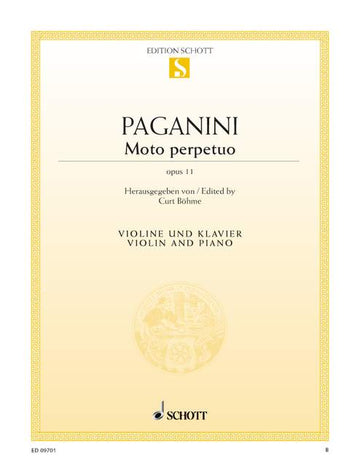 Paganini Niccolo - Moto Perpetuo Op. 11 - Violino e piano